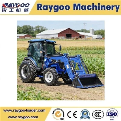Tractor agrícola 4X4 con cargador frontal